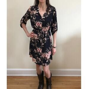 41Hawthorn Stitch Fix Women Christen Floral Button Down Shirt Dress Size M Multi